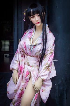 Bambola d'amore giapponese in silicone realistico femminile Vesta