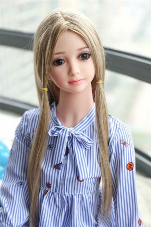 Jean - 100 см дешевая маленькая плоская секс-кукла с плоской грудью